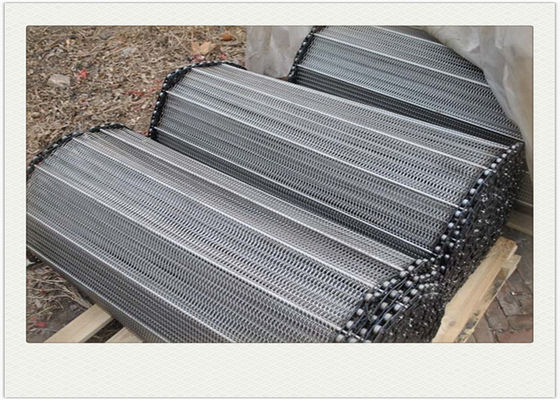 Sabuk Mesh Logam Seimbang / Sabuk Konveyor Stainless Steel Tahan Panas