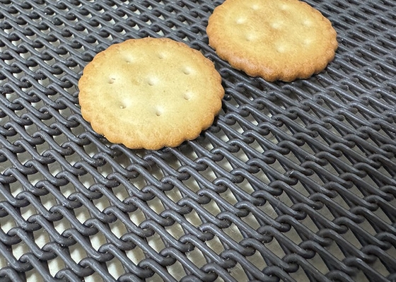 Ukuran Custom Stainless Steel Iron Wire Mesh Digulung Baking Oven Belts Untuk Baking Biscuit