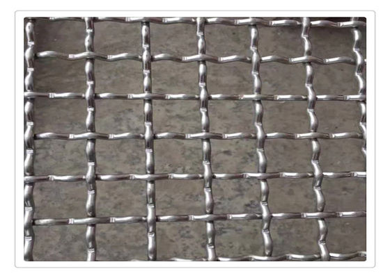 Wire Mesh Stainless Steel Tahan Suhu Tinggi Dengan Crimped Wire Mesh