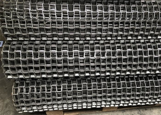 Stainless Steel 304 Honeycomb Conveyor Belt Great Wall Honeycomb Flat Strip Wire Mesh Belt