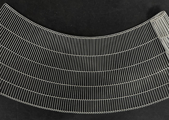 2mm-10mm tahan korosi Flat Wire Conveyor Belt