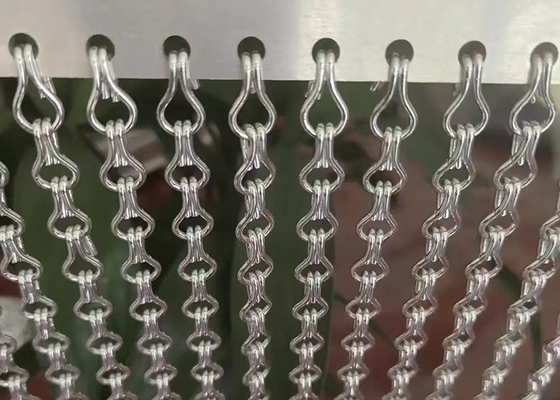 Harga yang bagus Berat Ringan Warna Aluminium Double Hook Fly Screen Mesh Tirai Untuk Room Divider on line