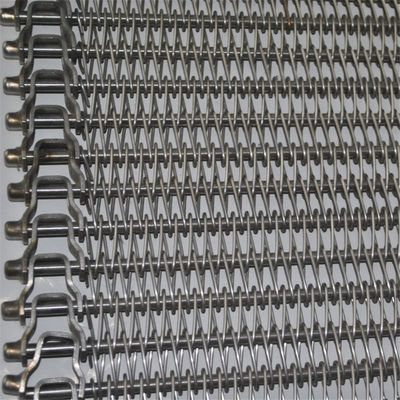 Seimbang Wire Mesh Conveyor Belt Dengan Suhu Tinggi Tahan SGS