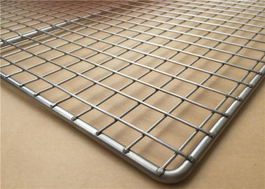 Harga yang bagus Stainless Steel Wire Mesh Tray Ringan Dengan Tahan Panas FDA SGS on line