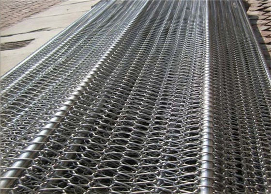 Sabuk Kawat Fleksibel Datar Profesional, Sabuk Konveyor Stainless Seimbang Untuk Konveyer