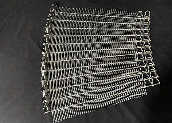 Harga yang bagus Baja stainless fleksibel batang kawat spiral sabuk konveyor on line