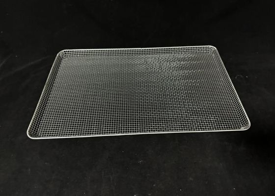 Baki Pengeringan Stainless Steel yang Disesuaikan Baki Anyaman Wire Mesh Baki Dehidrator Makanan Untuk Pengeringan