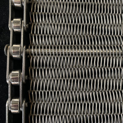 Kapasitas Bantalan Tinggi 50-2000kg/m2 Wire Mesh Conveyor Belt Balanced Weave Structure Untuk Beban Berat