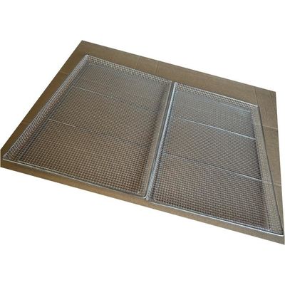 Customized SS 304 316 Food Grade Stainless Steel Metal Woven Food Drying Mesh Tray Herbal Tanaman Buah Tray Dehydrator