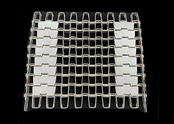 Harga yang bagus Baja tahan karat lubang besar Wire Mesh Conveyor Belt untuk pengering oven on line