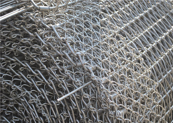 314 Tahan Suhu Tinggi Stainless Steel Wire Mesh Conveyor Belt