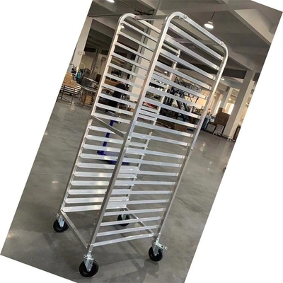 15 18 20 Tier Bakery Trolley Aluminium Alloy Roti Pendingin Baking Trolley GN Container Sheet Pan Rack Cart