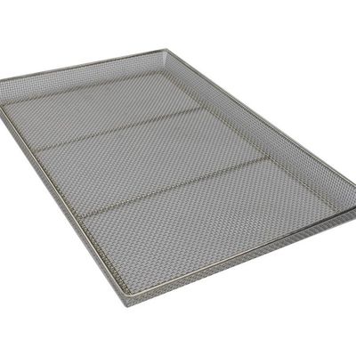Baja tahan karat 304 Metal Wire Mesh Tray Sheet Metal Sheet Drying Tray untuk pengering dehidrasi