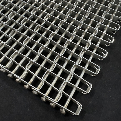 304 316 Stainless Steel Honeycomb Mesh Conveyor Belt untuk industri makanan