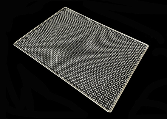 kualitas Pengeringan Tray Stainless Steel Wire Mesh Pan Pengeringan Drip Rack Bakery Pendingin Rack pabrik