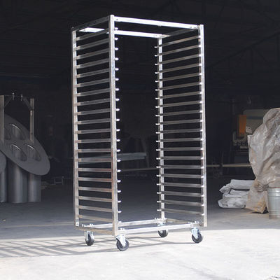 Harga yang bagus Ukuran yang disesuaikan Rak Trolley stainless steel untuk pengeringan baking on line