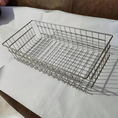 Makanan Kelas stainless steel Welded Wire Mesh Basket untuk menyimpan roti