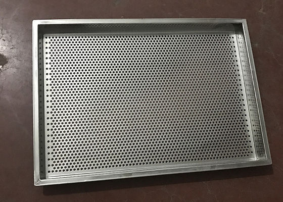 Harga yang bagus Food Grade Stainless Steel 304 316 Perforated Metal Trays For Drying Herbs on line