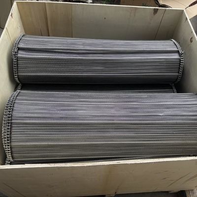Sabuk Konveyor Jala Kawat Spiral Baja Tahan Panas Ss 304 310