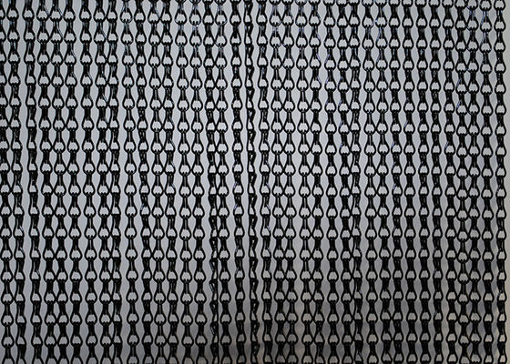 Gorden Jaring Logam Kait Ganda / Gorden Rantai Aluminium / Tirai Rantai Laba-laba