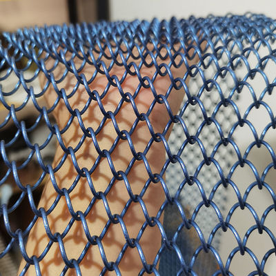 Profesional Gold Color Metal Dekoratif Rantai Link Coil Drapery Mesh untuk Room Divider