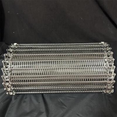 Harga yang bagus Stainless Steel Freezing Food Conveyor 304 Stainless Steel Spiral Balance Mesh Belt on line
