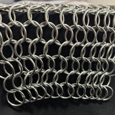 Harga yang bagus Large Ring Welded Mesh Stainless Steel Metal Chain Mail Welded Ring Mesh Curtain on line