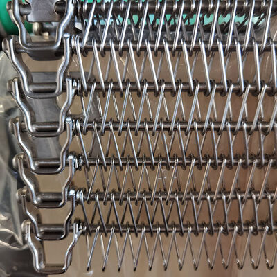 Harga yang bagus 304 stainless steel spiral Metal Wire Mesh Conveyor Belt untuk menara pendinginan beku cepat on line