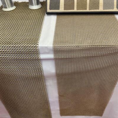 Harga yang bagus Layar Cincin Chainmail Jaring Tautan Rantai Dekoratif Baja Tahan Karat Warna Emas on line