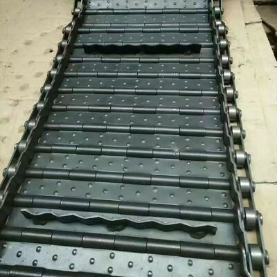 Harga yang bagus Carbon Steel Hinged Conveyor Belt Apron Chain untuk Chip Conveyor on line