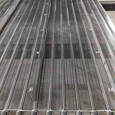 Harga yang bagus Sabuk Konveyor Mata Rantai Logam Stainless Steel 304 316 Ukuran Kustom dengan Sproket on line