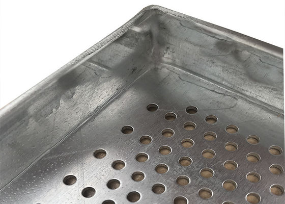 Logam Wire Mesh Tray Aluminium Berlubang Untuk Industri Makanan, Ukuran 600X400