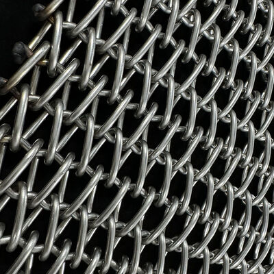 Sabuk Jaring Kawat Tenun Rantai Konveyor Logam 304 Baja Tahan Karat Aman untuk Makanan Pendingin Terowongan Tungku Anil Roti Oven Biskuit