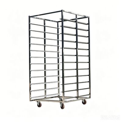 Harga yang bagus Troli Roti Tahan Korosi 304 600 x 400mm Stainless Steel untuk Rak Baki Kue Komersial on line