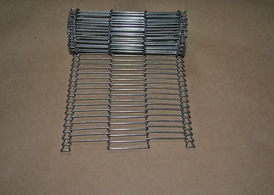 Stainless Steel Flat Flex Wire Mesh Conveyor Belt Untuk Pengeringan Dan Memasak