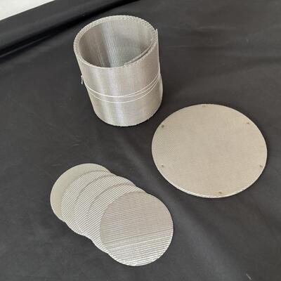 Harga yang bagus Disk Filter Ekstrusi Plastik Layar Wire Mesh Stainless Steel Tenun Belanda Terbalik untuk Pelet Plastik on line