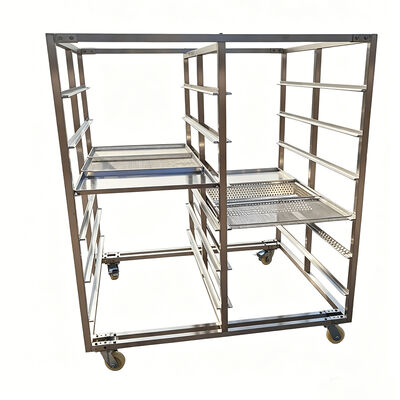 lapisan Makanan stainless steel Mesh Pengeringan pengeringan pendingin Ban Pan rak truk roti komersial untuk sheet pan