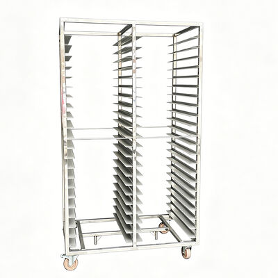 Harga yang bagus Industri SS 10 15 16 20 Tier Storage Pizza Baking Cooling Bread Ban Pan Rotary Oven Rack Rack stainless steel bakery trolley on line