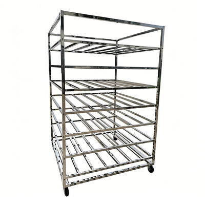 Harga yang bagus Professional Heavy Duty Food Drying Single Shelf Donut Cooling Oven Bun Pan Bakery Trolley Cart rak oven stainless steel on line