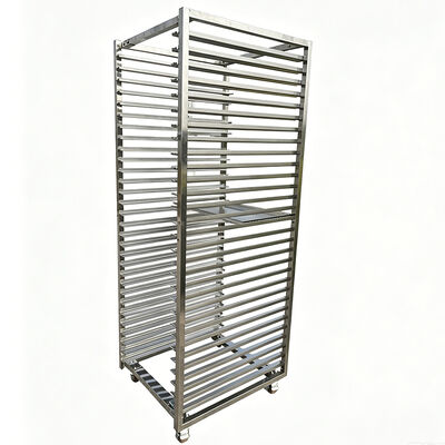 Harga yang bagus Komersial 15 Lapis 600X400 Baja Tahan Karat Aluminium Oven Bun Pan Lembaran Makanan Roti Baking Pendingin Nampan Troli Rak Roti on line