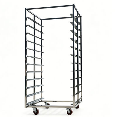 Heavy Duty Industrial 600x400 304 stainless steel Aluminium 16 20 bun pan Roti Makanan Baking Oven Rak Rak bakery trolley untuk pendinginan