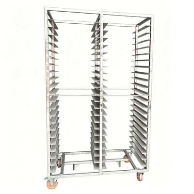 Komersial Heavy Duty stainless steel sus 304 sus 316 tertutup pendinginan Rolling Baking Pan Oven trolley Rak Keranjang makanan bakery rak rak 600x400