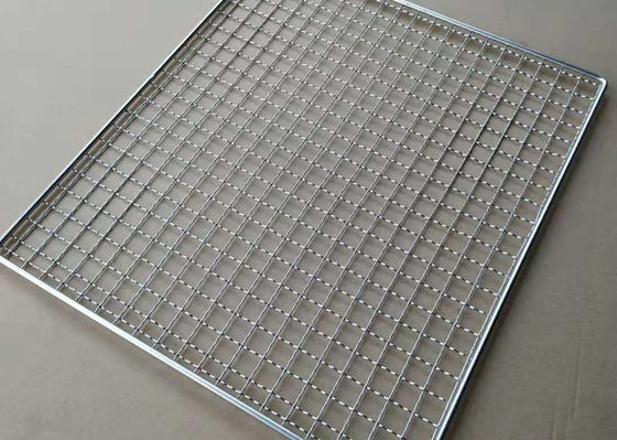 450mm x 300mm 304 Stainless Steel Barbekyu Wire Mesh Baking / Pendingin Tray