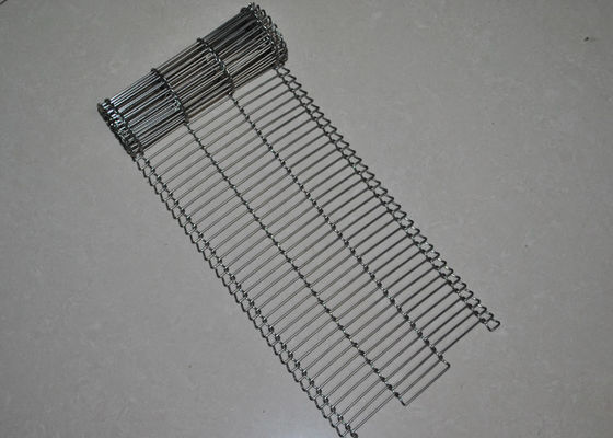 304 Stainless Steel Kawat Flex Datar Chocolate Mesh Belt Untuk Kue