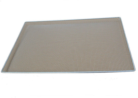 18 * 25 * 1 inci Wire Mesh Baking Tray Stainless Steel Untuk BBQ / Pengeringan Makanan
