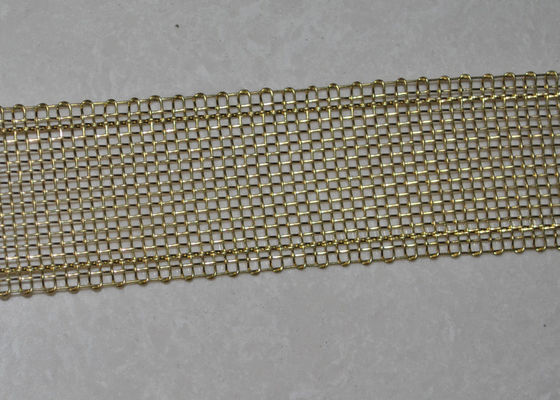 Harga yang bagus 16 Mesh Tembaga Dibungkus Tepi Layar Stainless Steel Wire Mesh Lebar 40mm on line