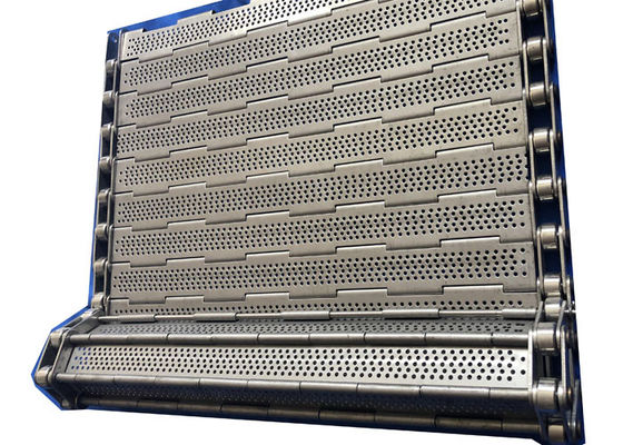 Disesuaikan SS 304 Chain Plate Wire Mesh Conveyor Belt Untuk Mesin