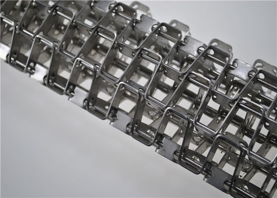 Stainless Steel Honeycomb Wire Mesh Conveyor Belt Flat Wire Belt Ukuran Disesuaikan