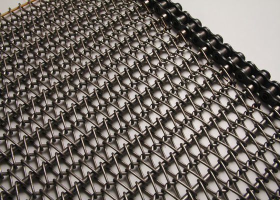 Kualitas Tinggi Tahan Panas Stainless Steel Wire Mesh Bakery Flat Conveyor belt Chain untuk industri makanan