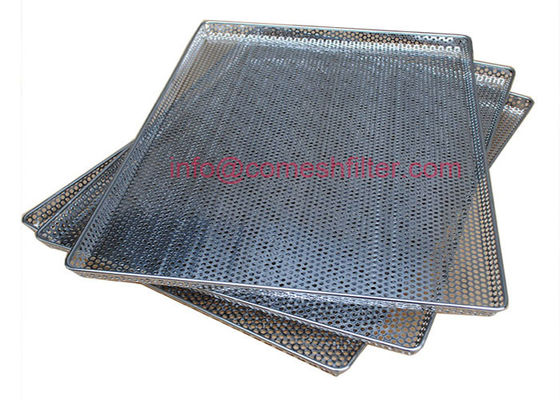Kustom Logam Mesh Pengeringan Sayuran Grill Baking Tray Pan Sertifikat Fda